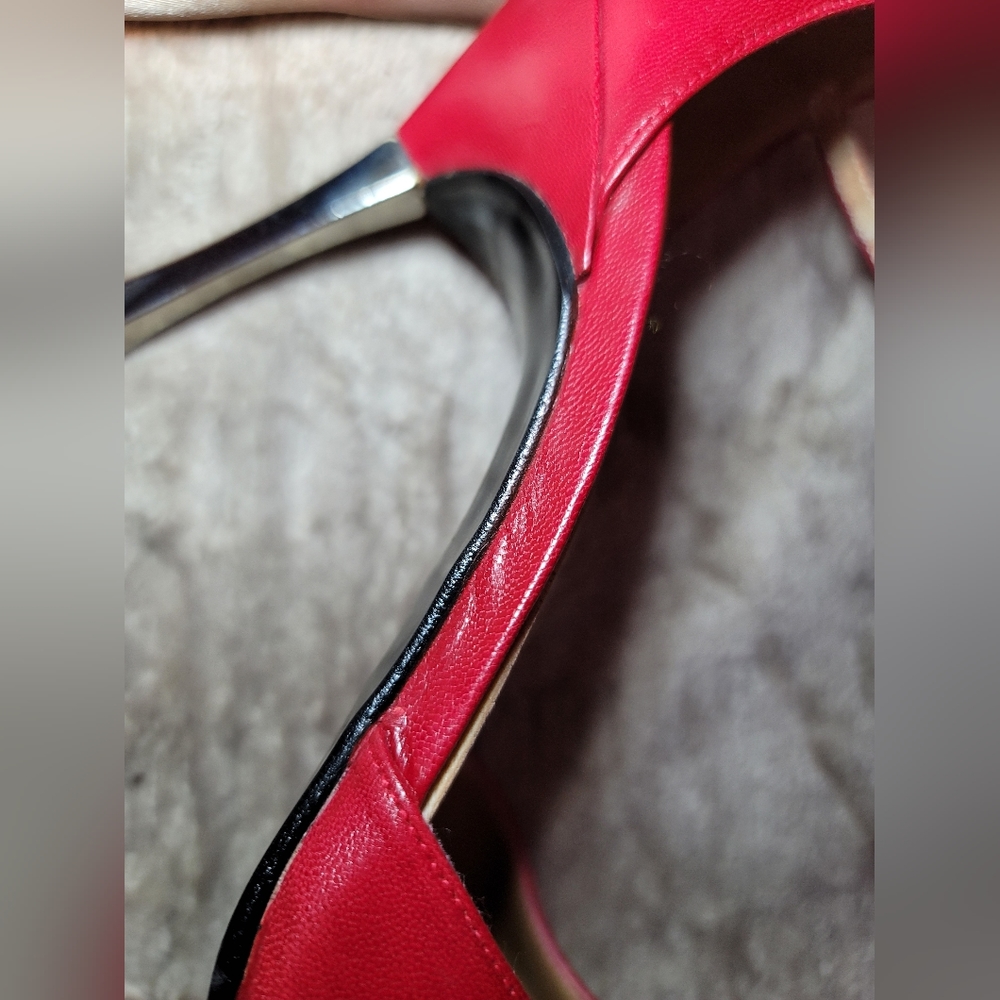 NEVER WORN Y2K VINTAGE WILD PAIR CINDY 18 60805 8800 ANKLE STRAP PUMPS CHROME - Picture 4 of 15